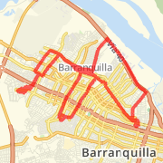 25.59 km Road Cycling in Barranquilla on 9/10/2012 22:16
