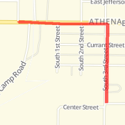 Caledonian Games 1 mile Run route image