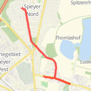 3.29 km General Road Cycling in Speyer on 10.10.2012 18:57