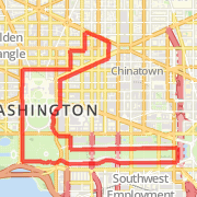 A 5.59 mi Run / Jog mapped on Sun Oct 14 2012