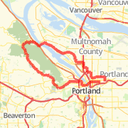 Peets to skyline down G-Town to Missispi to Knott