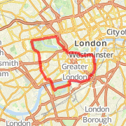A 8.67 mi Run / Jog mapped on Fri Oct 19 2012