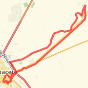 A 21.02 mi Run / Jog mapped on Sat Oct 20 2012