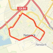 A 6.73 mi Run / Jog mapped on Sun Oct 21 2012