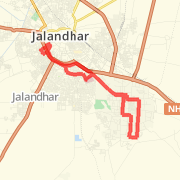 22.83 kilometer Road Cycling on Oct 22, 2012 at 05:25 am