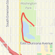 Wash Park 1200 point to point