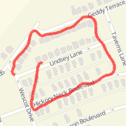 0.54mi run on 10/23/12 Run route image