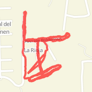 3.22 km Run in Managua on Oct 27, 2012 4:41 PM