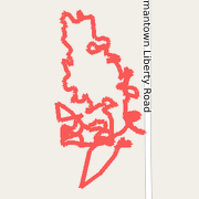 1.42 mi Walk in Dayton on Oct 27, 2012 7:22 PM