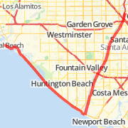 Anaheim stadium to Seal Beach and back