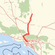 LA to 395 via 14