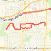 Stevens Park Golf Couse Loop from Methodist Hospital