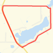 4.14 Mile route around Bass Lake