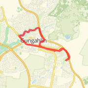 Pond 10k run Bike Ride route image