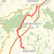6.55 mi Dog Walk on 10 Nov 2012 13:51
