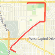 100th to Menomonee PKWY 5 Mile Loop