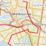Mebourne Uni to Middle Park