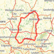 A 40.94 mi Bike Ride mapped on Thu Nov 22 2012