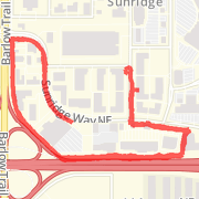 5.70km run on 2012-11-22