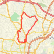 A 6.3 mi Run / Jog mapped on Sat Nov 24 2012