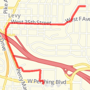 Argenta to Levy &amp; Park Hill, crossing I-40