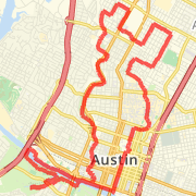 16-miler through Austin, starting from Barton Springs