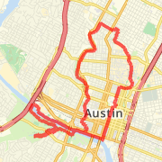 12-miler through Austin, starting from Barton Springs