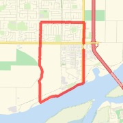 8.43 km Run in Richmond on 2012-12-02 9:41 AM
