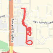 A 1.01 mi Walk mapped on Sat Dec 01 2012