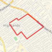 A 1.52 mi Run / Jog mapped on Wed Dec 05 2012
