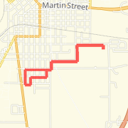 A 3.12 mi Run / Jog mapped on Thu Dec 06 2012
