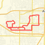 A 12.27 mi Run / Jog mapped on Sat Dec 08 2012