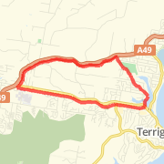 A 11.08 km Run / Jog mapped on Thu Dec 13 2012