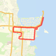 A 11.07 km Run / Jog mapped on Thu Dec 13 2012