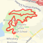 4.60mi trail run on 12/13/12