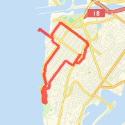 A 8.02 mi Run / Jog mapped on Sun Dec 16 2012