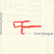 1.55 mile Walk in Independence on Dec 17, 2012 at 08:45 pm