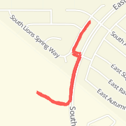 Walked the dog 0.92 mi on 12/19/2012