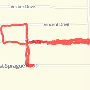 1.65 mile Walk in Independence on Dec 19, 2012 at 08:51 pm