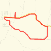 A 7.57 mi Run / Jog mapped on Sat Dec 22 2012