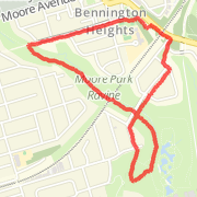 3.44km hike on 2012-12-24