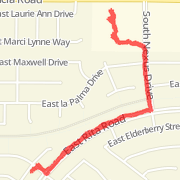 Walked the dog on 12/25/2012