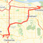A 19.2 mi Bike Ride - Road Cycling - Commute mapped on Thu Dec 27 2012