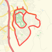 A 11.18 mi Run / Jog mapped on Fri Dec 28 2012