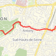 1.62 km Walk in Le Plessis-Robinson on 30 d&eacute;c. 2012 15:50