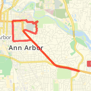 A 8.01 mi Run / Jog mapped on Sun Dec 30 2012