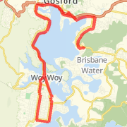 Central Coast Coffee Ride.. Part of it anyway...  Bike Ride route image