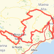 A 104.93 km Bike Ride - Road Cycling - Group Ride mapped on Tue Jan 01 2013