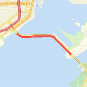 MSQ to Tolls on Rickenbacker Causeway