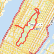 A 7.44 mi Run / Jog mapped on Sun Jan 06 2013